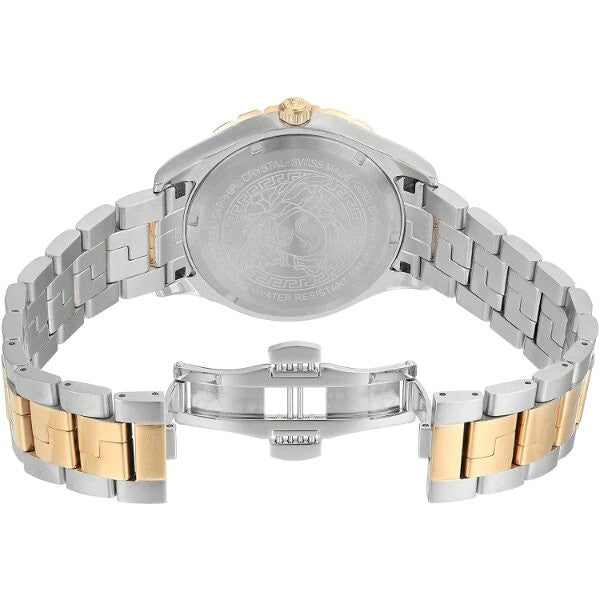 Versace Hellenyium GMT Green Dial Two Tone Steel Strap Watch for Men - V11050015 Buy Now By Versace