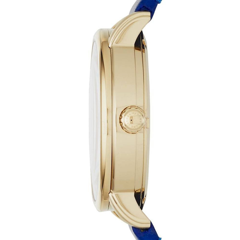 Marc Jacobs Fergus Blue Dial Blue Leather Strap Watch for Women - MBM8650 Buy Now By Marc Jacobs