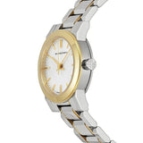 Shop Burberry The City Silver Dial Two Tone Steel Strap Watch for Women - BU9217 in USA