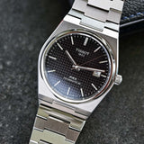 Tissot PRX Powermatic 80 Black Dial Silver Steel Strap Watch For Men - T137.407.11.051.00 Buy Now By Tissot