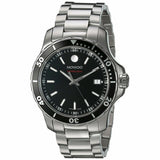 Shop Movado Series 800 Black Dial Silver Steel Strap Watch For Men - 2600135 in USA