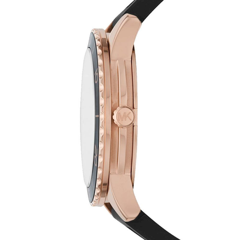 Michael Kors Runway Quartz Black Dial Black Silicone Strap Watch For Women - MK6852 Buy Now By Michael Kors