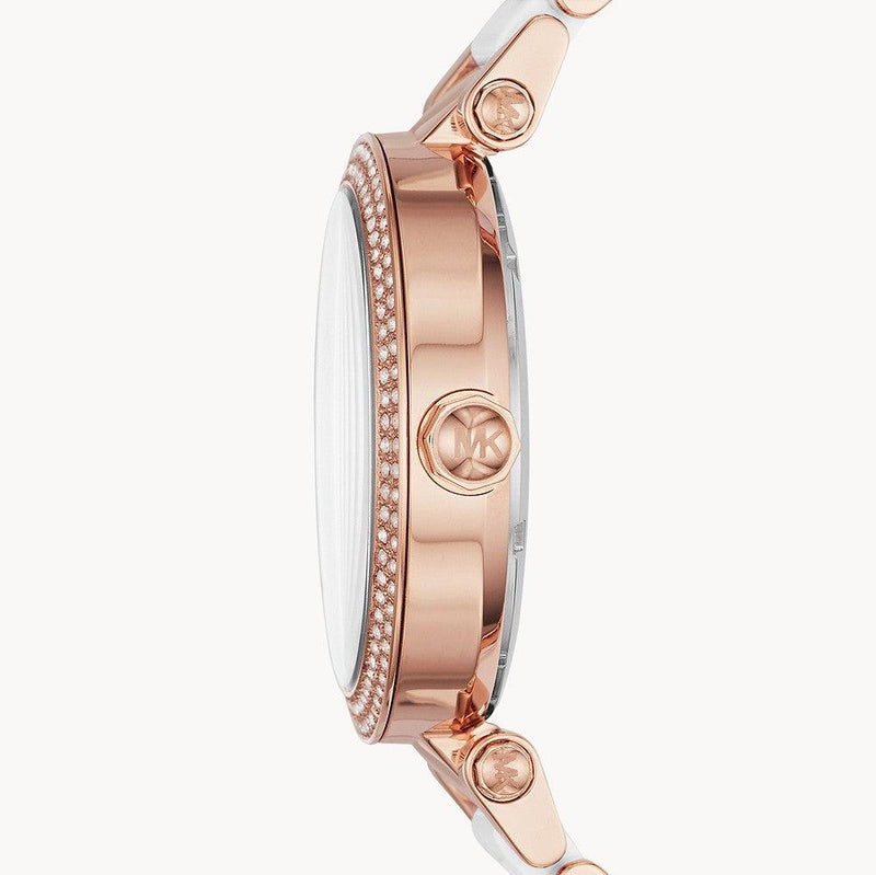 Michael Kors Parker White Dial Two Tone Steel Strap Watch for Women - MK6365 Buy Now By Michael Kors