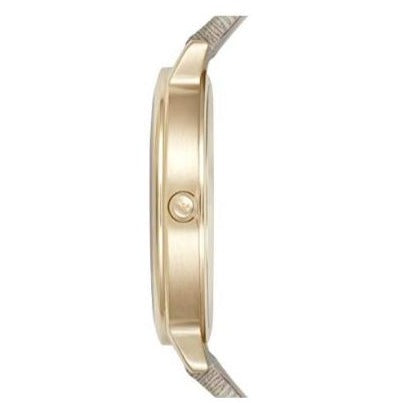 Emporio Armani Kappa Quartz Silver Dial Beige Leather Strap Watch For Women - AR11042 Buy Now By Emporio Armani