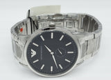 Emporio Armani Classic Quartz Black Dial Silver Steel Strap Watch For Men - AR9107 Buy Now By Emporio Armani