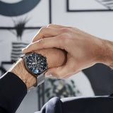 Shop Hugo Boss Ocean Edition Blue Dial Black Mesh Bracelet Watch for Men - 1513702 in USA