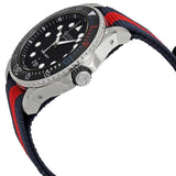 Shop Gucci Dive Black Dial Red & Blue Nylon Strap Watch For Men - YA136210 in USA