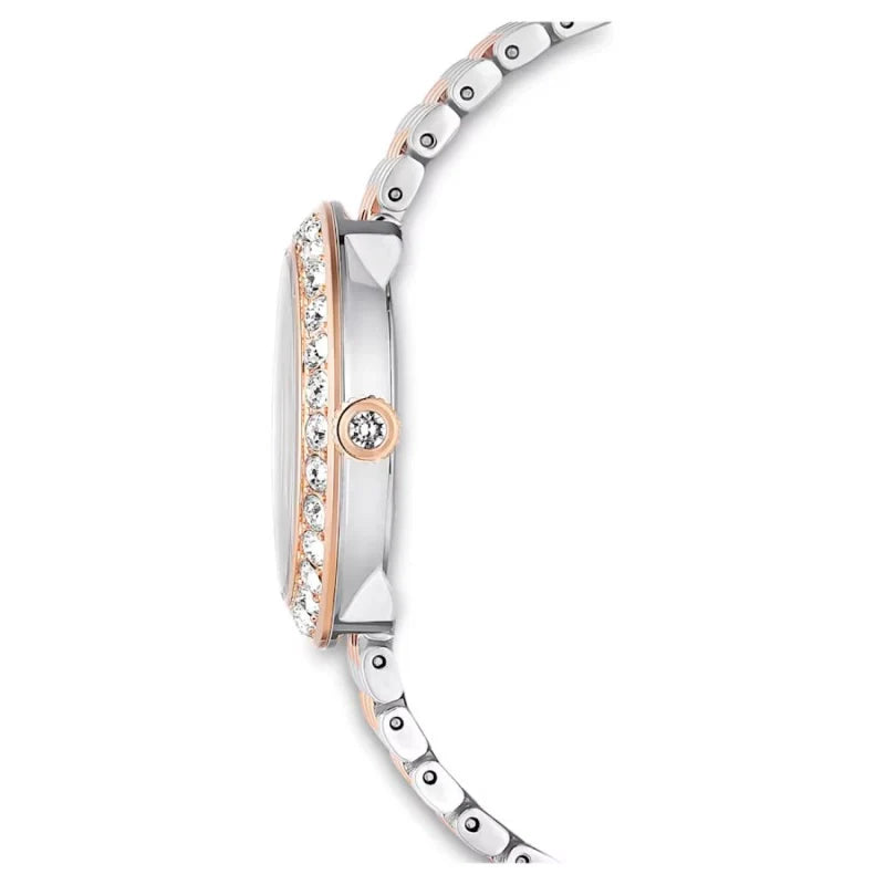 Swarovski Certa Crystals Silver Dial Two Tone Steel Strap Watch for Women - 5672971 Buy Now By Swarovski
