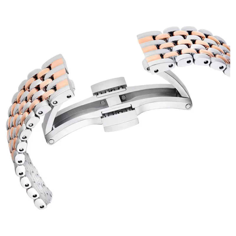 Swarovski Certa Crystals Silver Dial Two Tone Steel Strap Watch for Women - 5672971 Buy Now By Swarovski