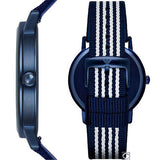 Emporio Armani Kappa White Dial Two Tone NATO Strap Watch For Men - AR80005