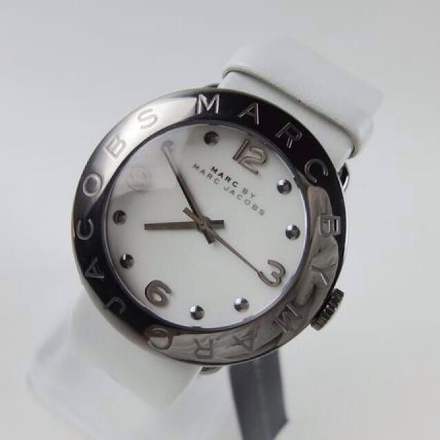 Marc Jacobs Blade White Dial White Leather Strap Watch for Women - MBM1223 Buy Now By Marc Jacobs