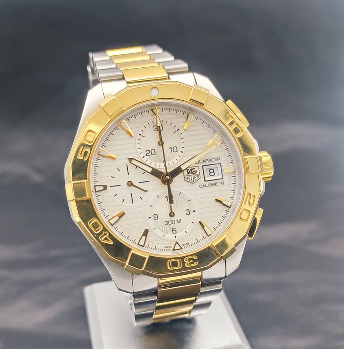 Tag Heuer Aquaracer Caliber 16 Automatic White Dial Two Tone Steel Strap Watch for Men - CAY2121.BB0923 Buy Now By Tag Heuer