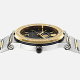 Versace Greca Logo Moonphase Black Dial Two Tone Steel Strap Watch for Men - VE7G00223 Buy Now By Versace