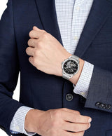 Tommy Hilfiger Henry Chronograph Black Dial Silver Steel Strap Watch For Men - 1710477 Buy Now By Tommy Hilfiger