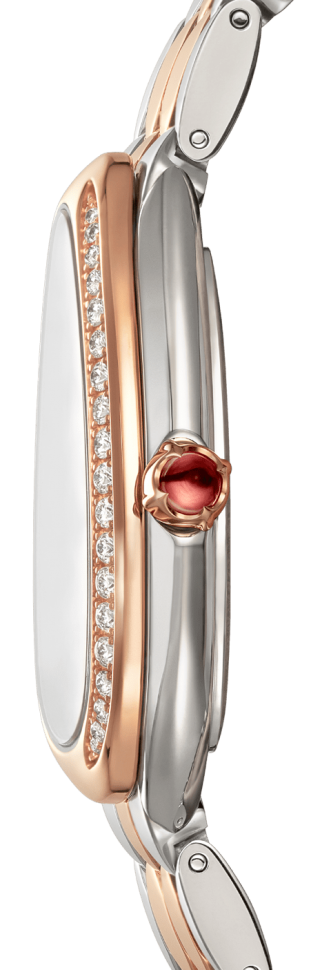 Bvlgari Serpenti Seduttori Diamonds Silver Dial Two Tone Steel Strap Watch for Women - SERPENTI103274