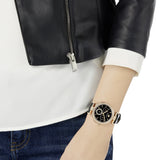 Swarovski Era Journey Chronograph Black Dial Black Leather Strap Watch for Women - 5295320 Buy Now By Swarovski