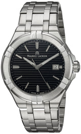 Maurice Lacroix Aikon Venturer Black Dial Silver Steel Strap Watch for Men - AI1008-SS002-331-1 Buy Now By Maurice Lacroix