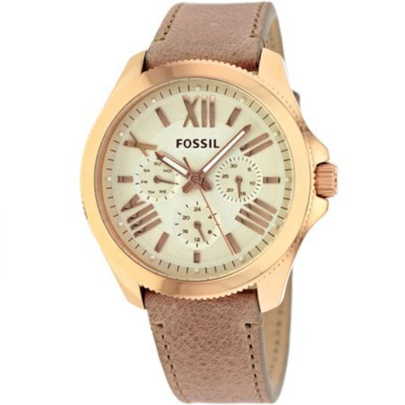 Fossil Cecile White Dial Beige Leather Strap Watch for Women - AM4532 Buy Now By Fossil