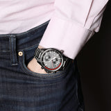 Shop Hugo Boss Globetrotter Black Dial Black Steel Strap Watch for Men - 1513825 in USA