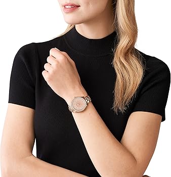 Michael Kors Sylvia Mother Of Pearl Dial Rose Gold Steel Strap Watch for Women - MK4656 Buy Now By Michael Kors