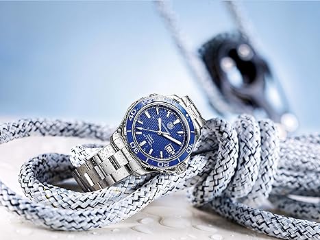 Tag Heuer Aquaracer Calibre 5 Automatic Blue Dial Silver Steel Strap Watch for Men - WAK2111.BA0830 Buy Now By Tag Heuer