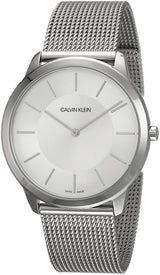 Calvin Klein Minimal Silver Dial Silver Mesh Bracelet Watch for Men - K3M21126 Buy Now By Calvin Klein
