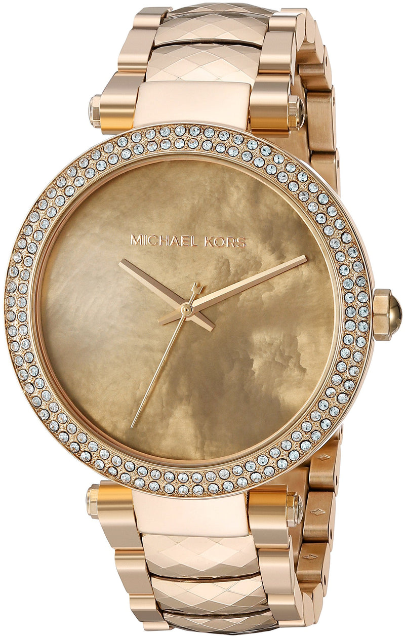 Michael Kors Parker Gold Mother of Pearl Dial Gold Steel Strap Watch for Women - MK6425 Buy Now By Michael Kors