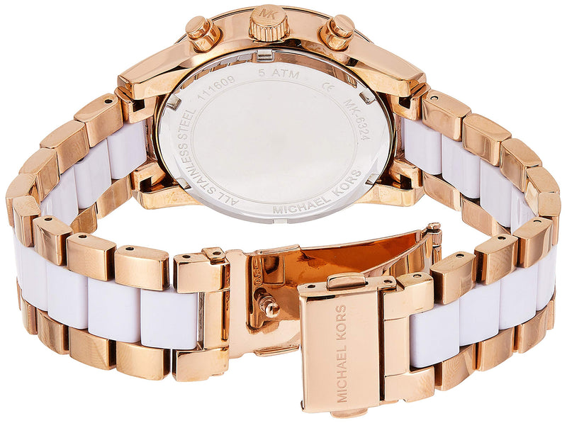 Michael Kors Ritz White Dial Two Tone Steel Strap Watch for Women - MK6324 Buy Now By Michael Kors