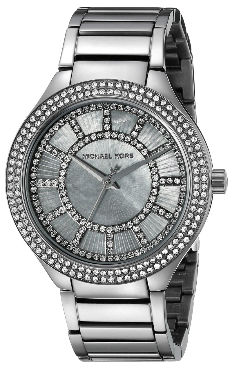 Michael Kors Kerry Gunmetal Dial Steel Strap Watch for Women - MK3410 Buy Now By Michael Kors