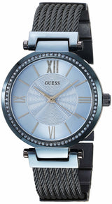 Guess Soho Diamonds Blue Dial Blue Mesh Bracelet Watch For Women - W0638L3 Buy Now By Guess