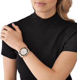 Michael Kors Everest Analog Rose Gold Dial Black Silicone Strap Watch For Women - MK7358 Buy Now By Michael Kors