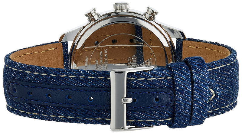 Guess Marina Chronograph Blue Dial Blue Denim Strap Watch For Women - W1057L1 Buy Now By Guess