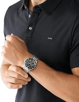 Michael Kors Everest Chronograph Black Dial Silver Steel Strap Watch For Men - MK8976 Buy Now By Michael Kors