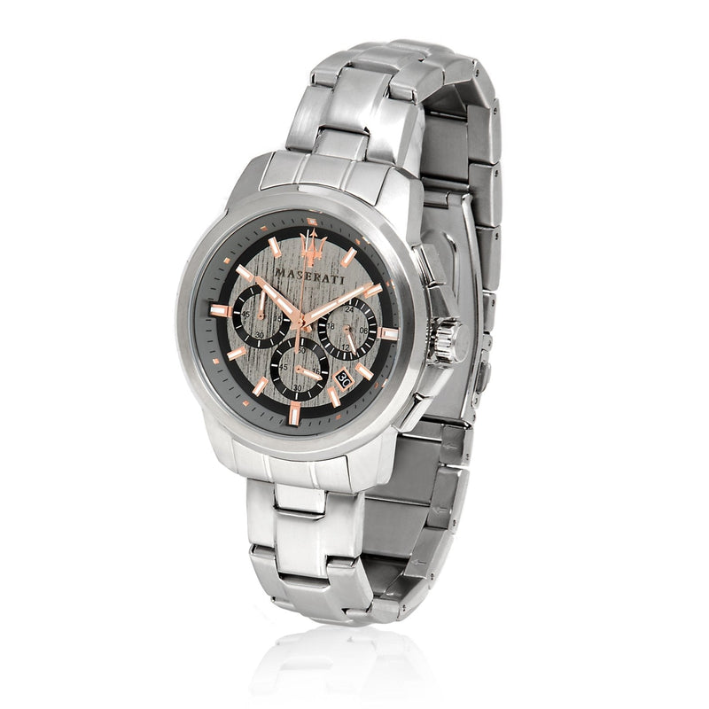 Maserati Successo Chronograph Silver Dial Silver Steel Strap Watch For Men - R8873621004 Buy Now By Maserati