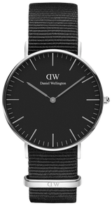 Daniel Wellington Classic Cornwall Black Dial Black Nylon Strap Watch For Women - DW00100149 Buy Now By Daniel Wellington