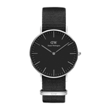 Daniel Wellington Classic Cornwall Black Dial Black Nylon Strap Watch For Women - DW00100149 Buy Now By Daniel Wellington