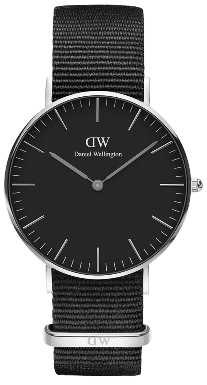 Daniel Wellington Classic Cornwall Black Dial Black Nylon Strap Watch For Women - DW00100149 Buy Now By Daniel Wellington