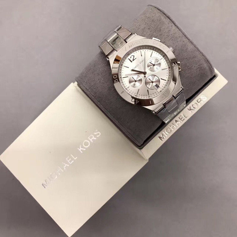 Michael Kors Wyatt White Dial Silver Steel Strap Watch For Women - MK5932 Buy Now By Michael Kors
