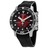 Tissot Seastar 1000 Chronograph Red Dial Black Rubber Strap Watch For Men - T120.417.17.421.00