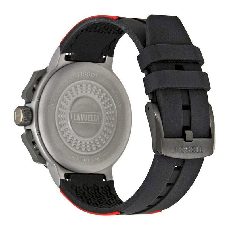 Tissot T Race Cycling Vuelta Black Dial Two Tone Rubber Strap Watch For Men - T111.417.37.441.01 Buy Now By Tissot