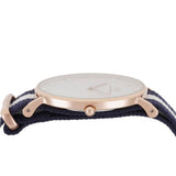 Daniel Wellington Classy Glasgow White Dial Two Tone Nylon Strap Watch For Women - DW00100078
