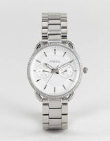 Fossil Tailor White Dial Silver Steel Strap Watch for Women - ES4262 Buy Now By Fossil