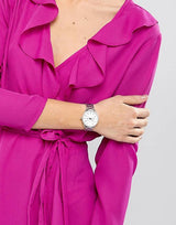 Fossil Tailor White Dial Silver Steel Strap Watch for Women - ES4262 Buy Now By Fossil