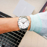 Calvin Klein Infinity Silver Dial Silver Steel Strap Watch for Men - K5S34B46 Buy Now By Calvin Klein