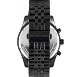 Michael Kors Lexington Chronograph Black Dial Black Steel Strap Watch for Men - MK8603 Buy Now By Michael Kors