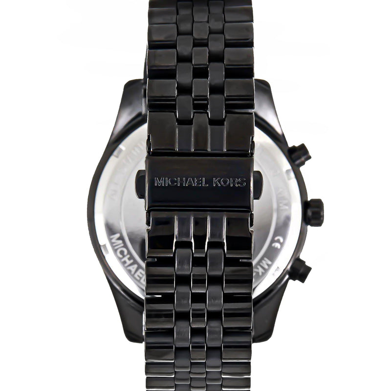 Michael Kors Lexington Chronograph Black Dial Black Steel Strap Watch for Men - MK8603 Buy Now By Michael Kors