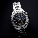 Shop Tag Heuer Formula 1 Senna Limited Edition Chronograph Black Dial Silver Steel Strap Watch for Men - CAZ1013.BA0883 in USA