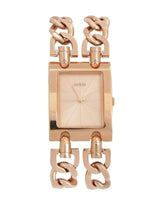 Guess Mod Heavy Metal Rose Gold Dial Rose Gold Steel Strap Watch For Women - W1117L3 Buy Now By Guess