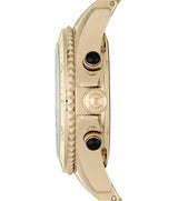 Marc Jacobs Rock Chronograph Black Dial Gold Steel Strap Watch for Women - MBM3253 Buy Now By Marc Jacobs