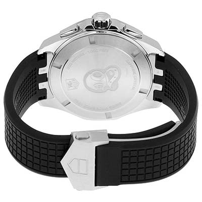Tag Heuer Aquaracer Chronograph White Dial Black Rubber Strap Watch for Men - CAY1111.FT6041 Buy Now By Tag Heuer